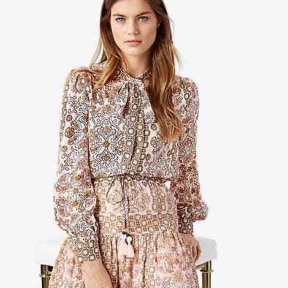 Tory Burch Kia bow blouse Hicks Garden